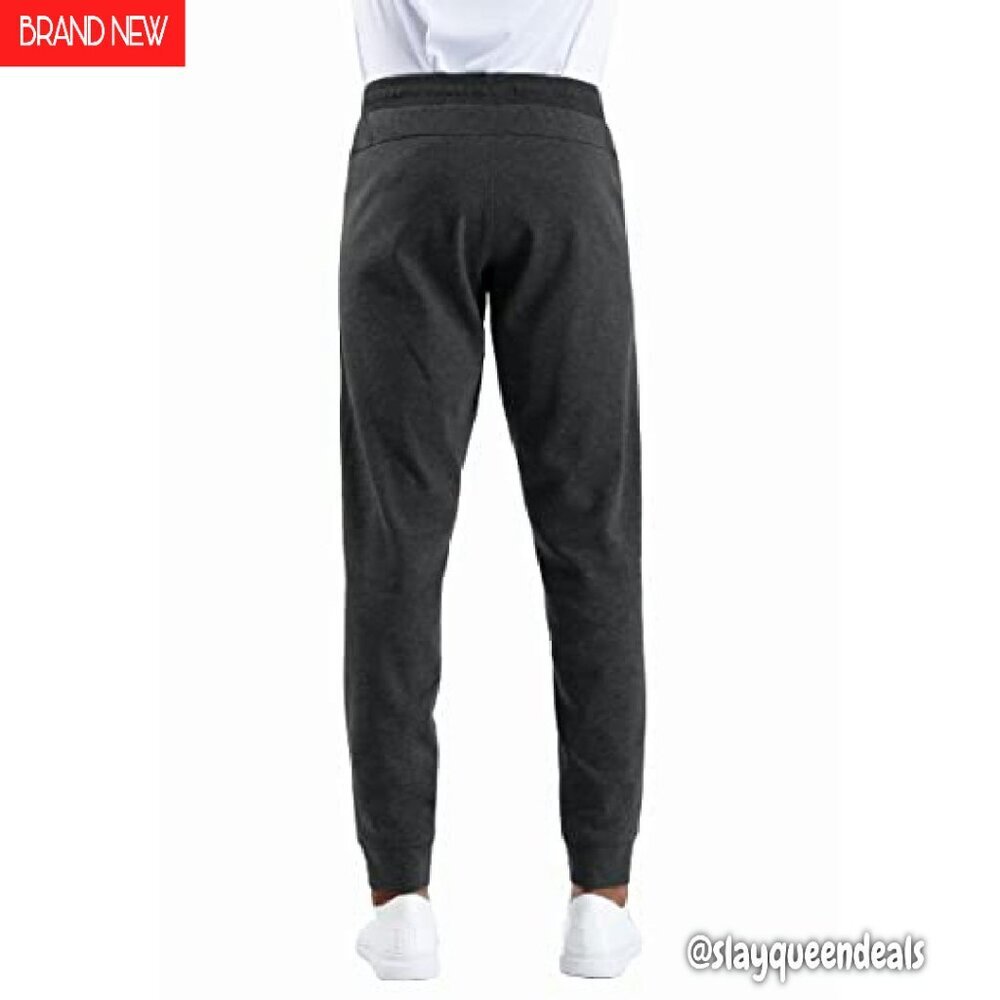 Men's Fleece Joggers with Deep Pockets Loose Fit Active Pants - Picture 5 of 8